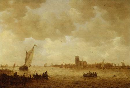 Jan josephsz van goyen View of Dordrecht oil painting picture
